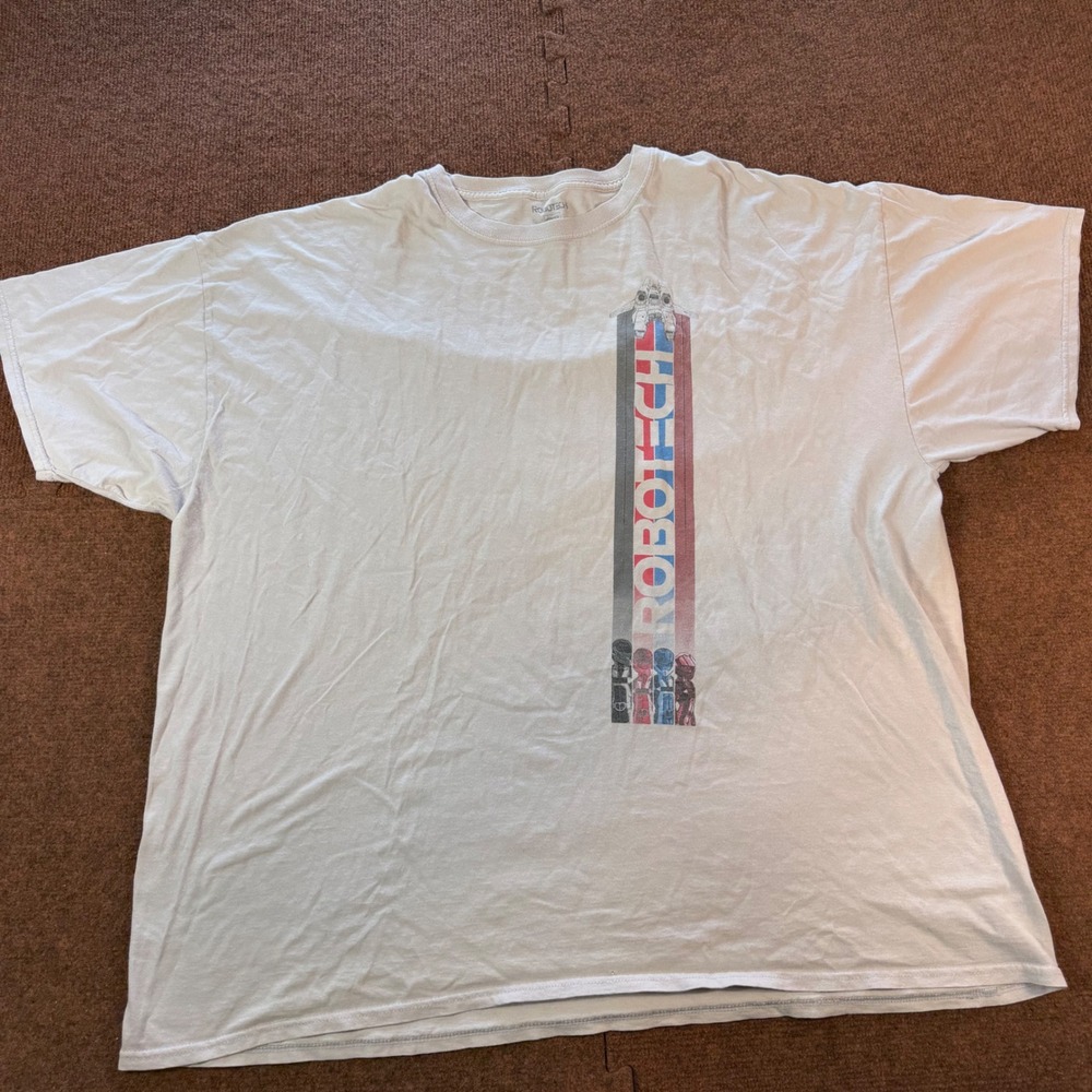 Robotech Loot Crate Exclusive Graphic T-Shirt Mens 3XL Grey Harmony Gold Anime